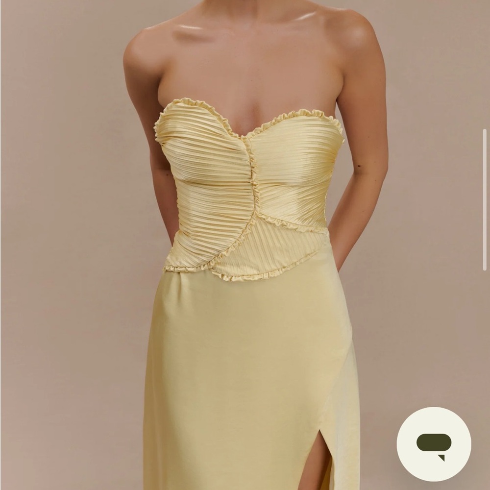 Meshki Strapless Yellow Dress - Picture 4 of 9